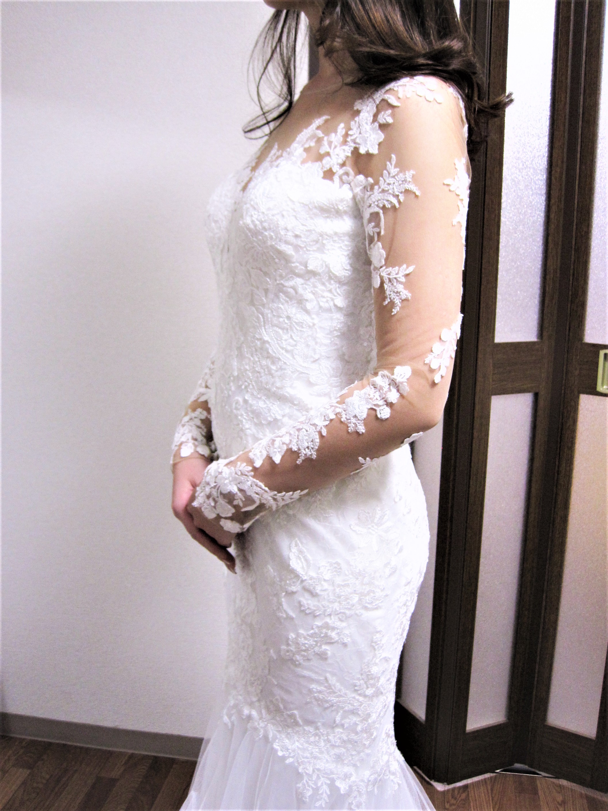 【kazublog】今回のマーメイドウェディングドレス【お直し】のご紹介 オーダーメイドウエディングドレス アトリエKAZU【ウェディングドレスサイズお直し】